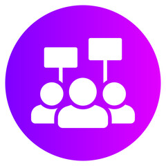 activist gradient icon
