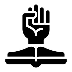 oath glyph icon