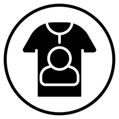 tshirt glyph icon