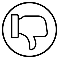 dislike line icon