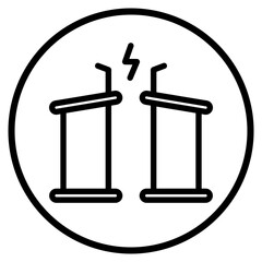 debate line icon