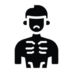 malnutrition glyph icon illustration vector graphic