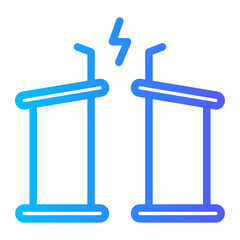 debate gradient icon