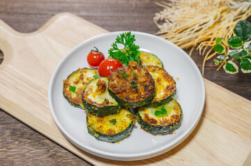 ズッキーニのパン粉焼き