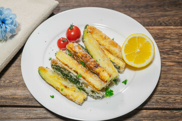 スティックズッキーニの唐揚げ