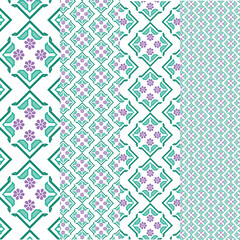 Flower pattern design vector art for clothing design