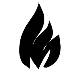 Fire Silhouette Icon 