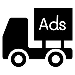 Mobile billboard icon