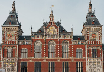 Obraz premium Amsterdam Central Station