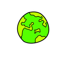 Hand Drawn earth 