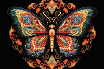 butterfly mandala Abstract conceptual design