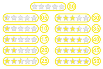 Stars rating concept. vector illustration