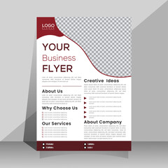 Corporate business A4 flyer template vector design set advertise marketing, promotion, cover page. IT Company, creative Unique Design Create Graphic design layout