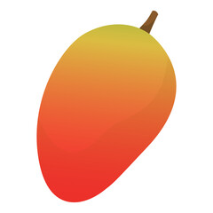 Delicious juicy ripe mango isolated