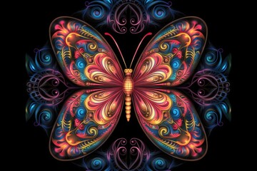 butterfly mandala Abstract conceptual design