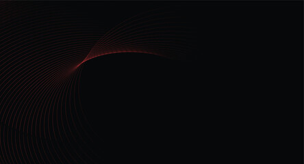 abstract blue wave background. Blue minimal round lines abstract background. Thin line wavy abstract vector background. Curve wave seamless pattern. Line art striped graphic template