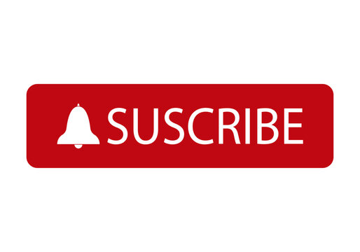 Fondo rojo de suscribirse a canal de youtube.