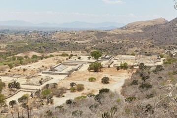Fototapeta premium The Ancient Zapotec Ruins of Yagul, Oaxaca, home to well-preserved ruins and stunning views