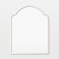 Arabic islamic elegant white and golden luxury ornamental background with islamic pattern