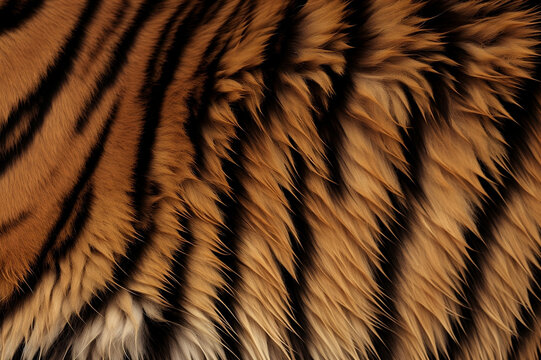 Beautiful Tiger Fur Colorful Texture