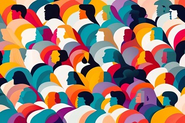 Crowded People in Naturalistic Style Generative AI