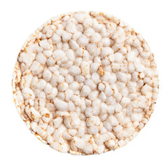  Delicious single rice cake over isolated white background