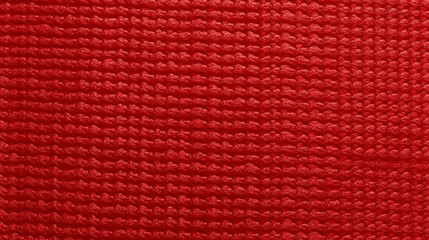 Fototapeta premium Red Seersucker Fabric Texture Background - Textile Material - Generative AI