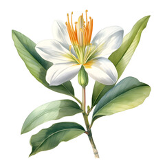 Fototapeta na wymiar lily isolated on white background
