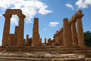 Temple of Heracles in Agrigento, Sicily Italy
