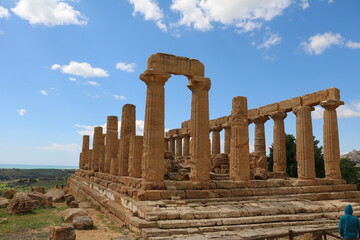 Fototapeta na wymiar Archaeological sites of Agrigento, Sicily Italy