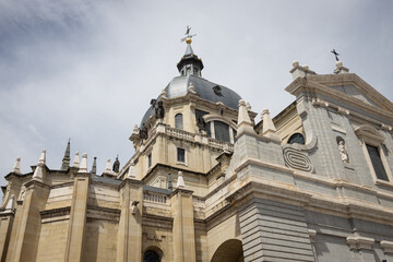 Fototapeta na wymiar Catedral de la Almudena in Madrid, Spain