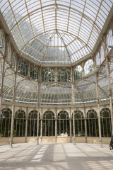 Naklejka premium Crystal Palace in Retiro Park in Madrid, Spain