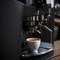  Espresso coffee machine at cafe 
