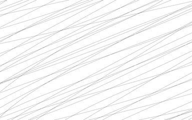 Abstract smooth black hand drawn lines background, vector illustration