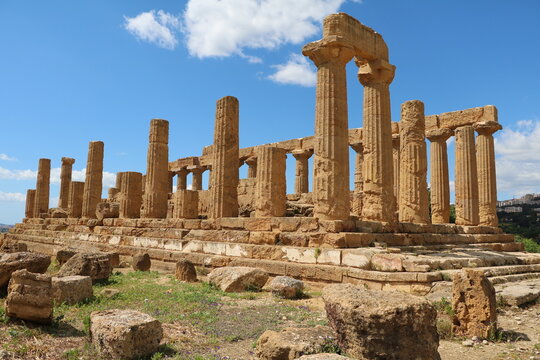 Temple of Heracles in Agrigento, Sicily Italy
