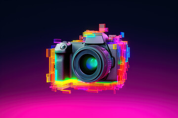 Cloud Networking, Crypto, AI, Firewall Network Security, Artificial Intelligence, Camera, Cyber Security, Cloud Managed, Circuit Board, AI Generated Art for Business and Technology