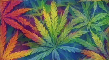 Cannabis als grafisches Element