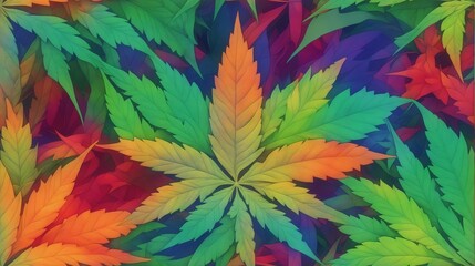 Cannabis als grafisches Element