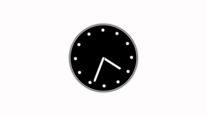  Abstract moving arrow rotted ,clock icon ,countdown timer animation ,technology background .