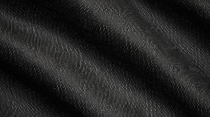 Fototapeta premium Black Broadcloth Fabric Texture Background - Textile Material - Generative AI