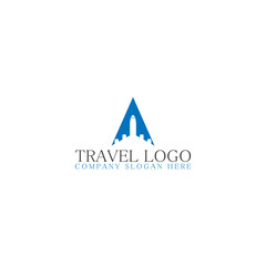 Travel Logo Icon Design Template. Air Travel logo isolated on white background