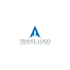 Travel Logo Icon Design Template. Air Travel logo isolated on white background