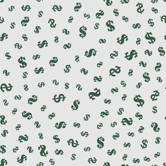 Dollar seamless pattern background. Vector illustration