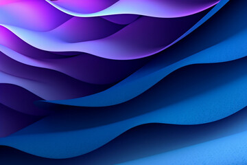 Minimalist background, adorned with captivating abstract shapes and a harmonious geometric pattern in purple and blue. Ai generated