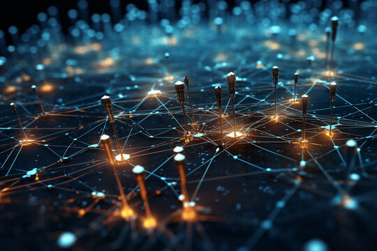 The Power of Connectivity. Concept of connectivity, where diverse elements intertwine to create a harmonious network. Ai generated