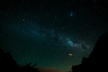 Obraz na płótnie Canvas sky at night patagonia
