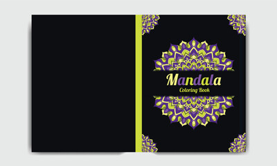 Mandala Coloring Book Cover Design For Kdp