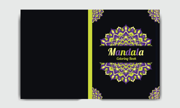 Mandala Coloring Book Cover Design For Kdp