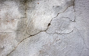 Cracks on an old concrete wall.Cracked concrete,wall,background,texture.