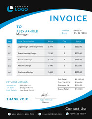 Obraz premium Invoice Design, Invoice Templet, corporate invoice Design.